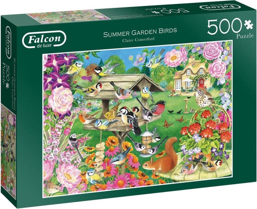 Falcon puzzel Summer Garden Birds Legpuzzel 500 stukjes