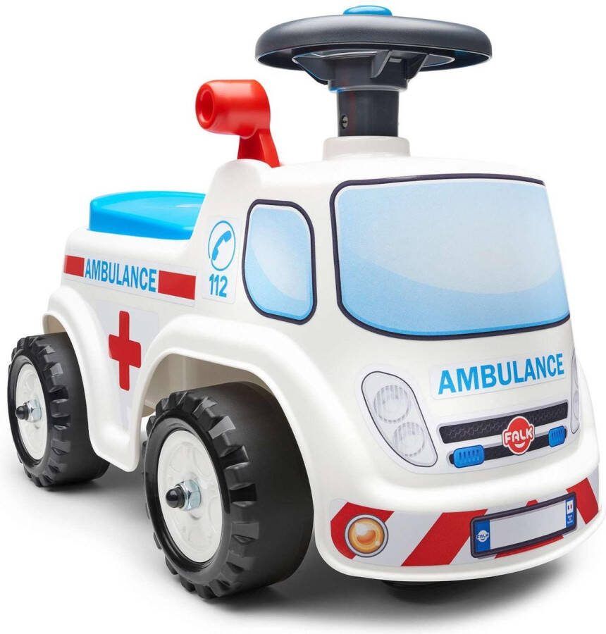 Falk Ambulance Ride-on Unisex Wit Loopauto