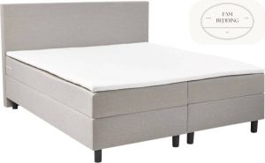 FAM BEDDING 2 Persoons Boxspring Rolene Beige 160x200