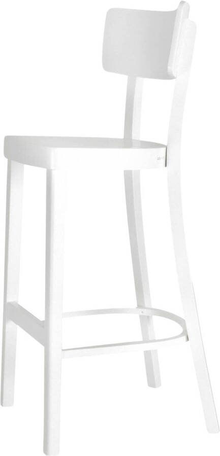 Fameg Felix houten barkruk wit 75 cm