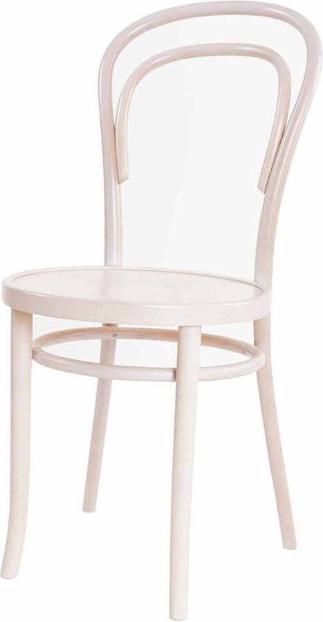 Fameg Vienna Thonet No. 14 houten bistrostoel whitewash
