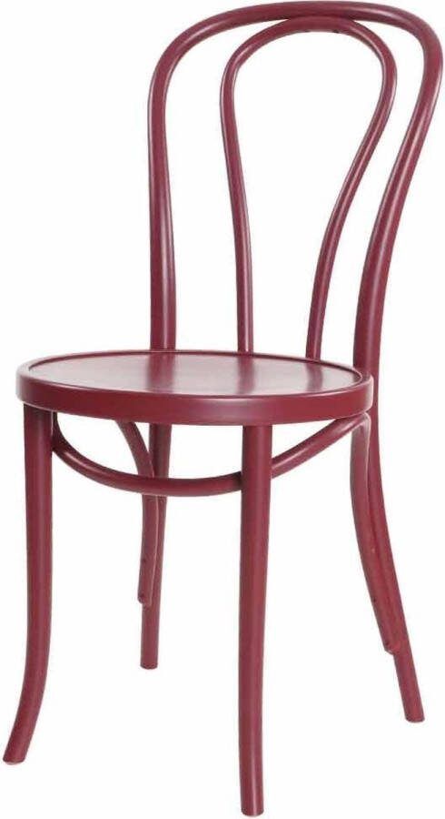 Fameg Vienna Thonet No. 18 houten bistrostoel burgundy