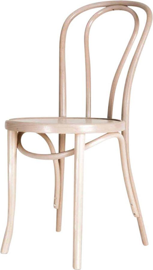 Fameg Vienna Thonet No. 18 houten bistrostoel whitewash