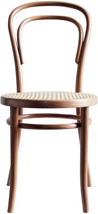 Fameg Vienna Thonet No. 14 houten bistrostoel naturel met rotan zitting