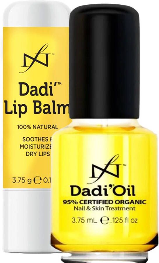 Famous Names DADI OIL Verzorgende Olie Nagelriem & Huid 10x 3.75 ML Met DADI' 10x Lip Balm SUPER DEAL! 10x10!