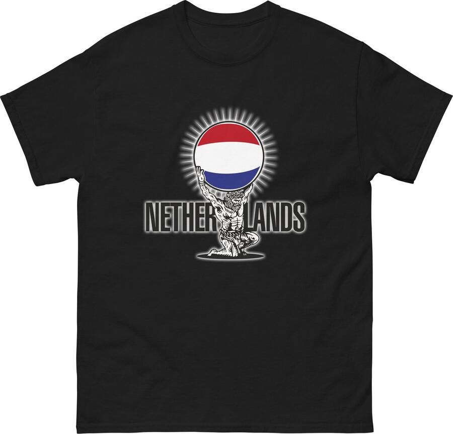 FanQlub com EK Voetbal 2024 T-shirt Zwart 3XL