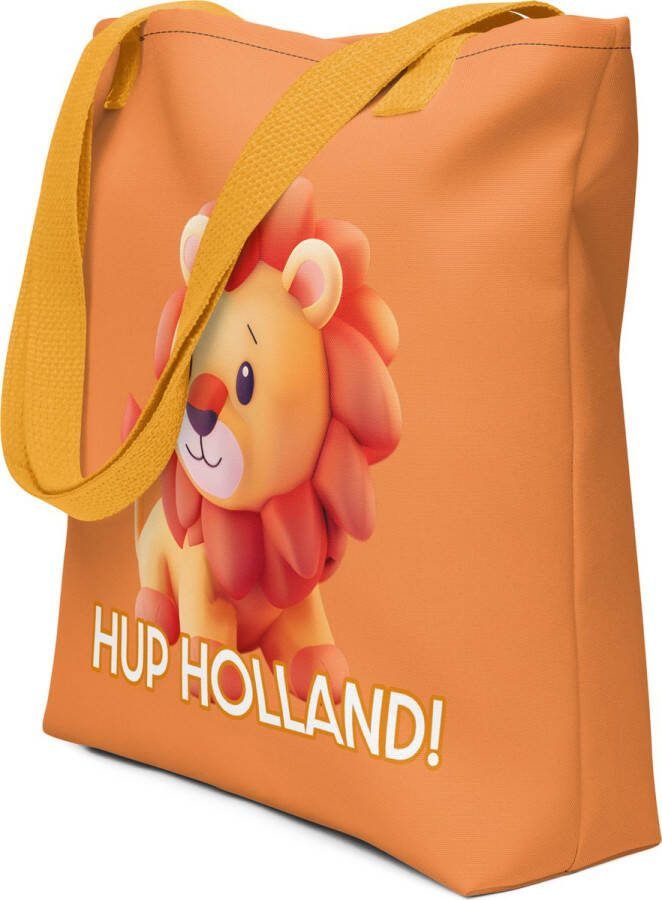 FanQlub com Hup Holland! Stoffen tas EK Voetbal 2024 Geel