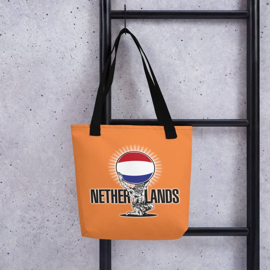 FanQlub com Stoffen tas EK Voetbal 2024 Zwart