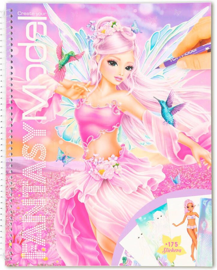 Fantasy Model Kleurboek Fantasy Meisjes 29 Cm Papier Roze