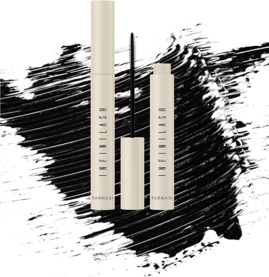 FARMASI Infinilash Mascara 9ml Twin-Vortex-borstel Telescopisch effect Verlengen en volume Intens zwarte formule