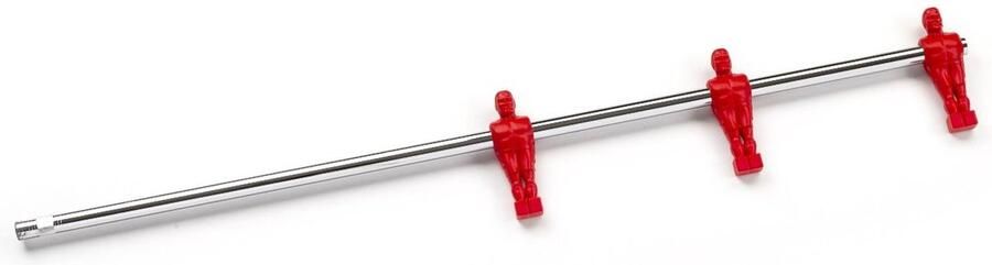 FAS Pendezza FAS voetbaltafel stangen 16mm complete stangenset Rood gegoten poppen