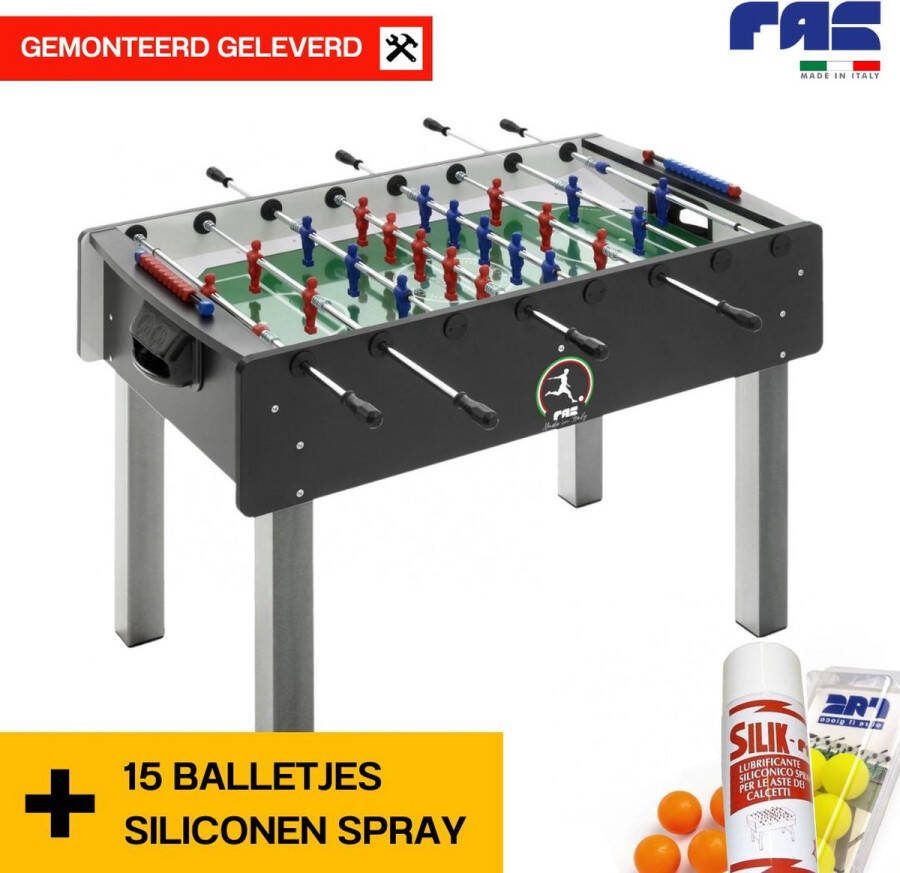 FAS Pendezza Match Voetbaltafel Bundel Inclusief GRATIS Montage + 15 balletjes + Siliconenspray Voetbaltafelballen Voetbaltafel volwassenen Voetbaltafel balletjes Voetbaltafel voor volwassenen 2 jaar garantie Handgemaakt in Italië