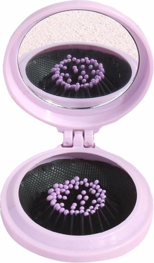 Fashion Favorite Mini Haarborstel Spiegel Inklapbaar Lila 7 3 x 6 5 x 2 6 cm