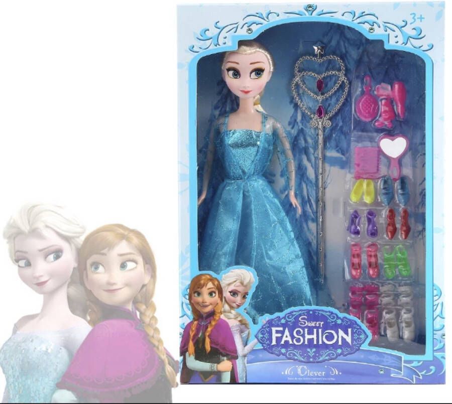 Fashion Frozen Speelgoed Frozen Poppen Set Frozen Speelgoed Meisjes Vanaf 4 jaar- Anna en Elsa Leuke set 30CM