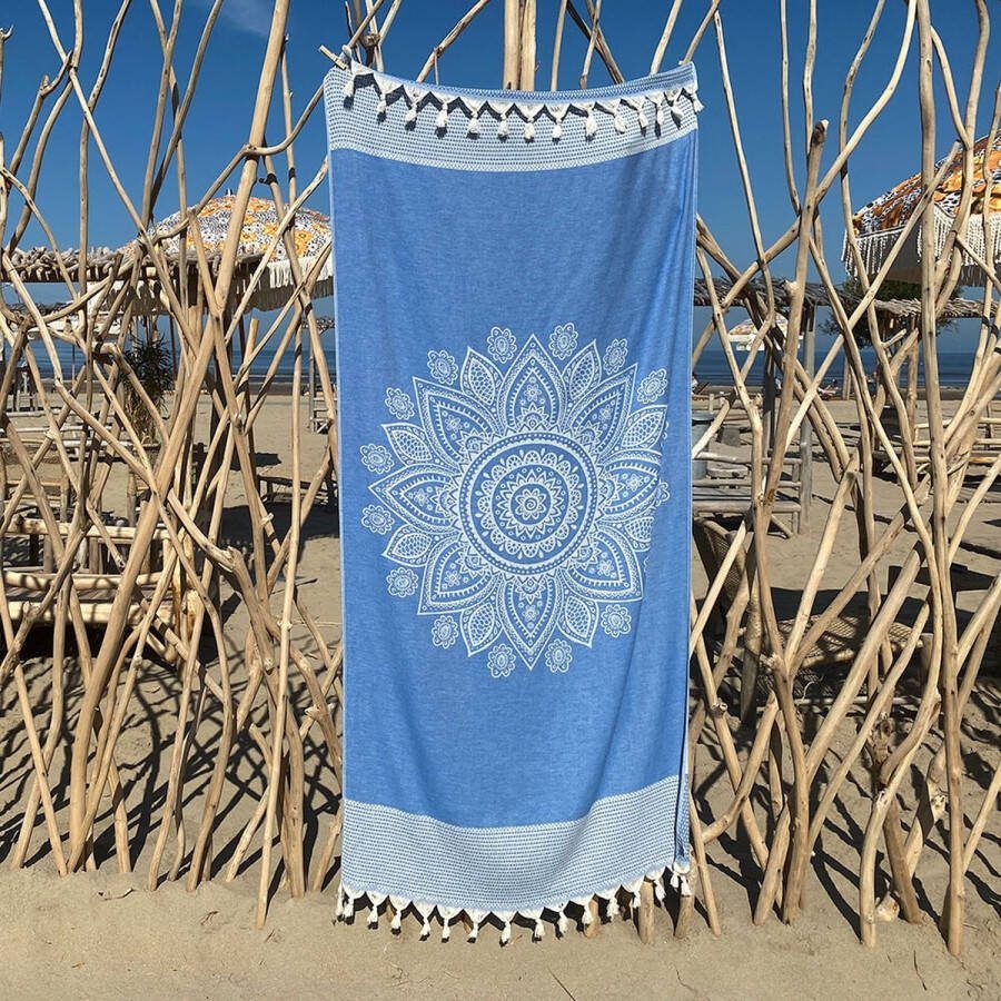 Fashion4Wellness.com Fashion4Welness Hamamdoek Boho Victoria Blue
