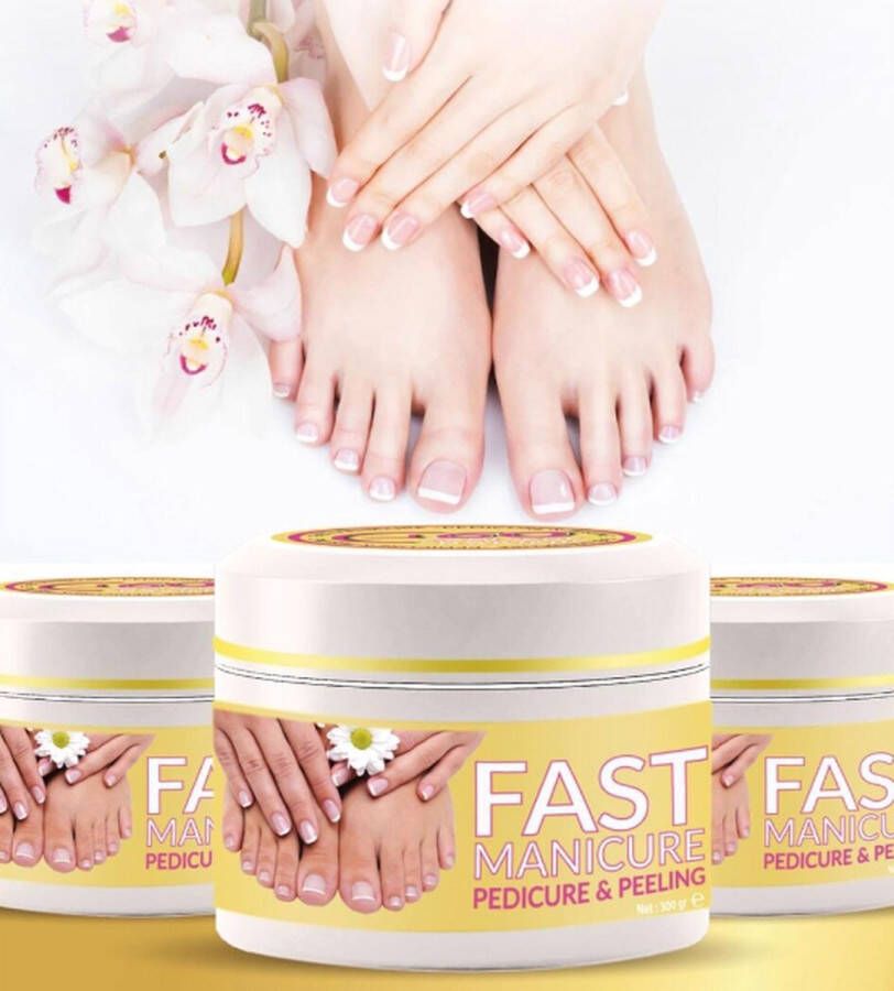 Fast Pedicure 60 seconden Nagelriemverzorging 300gr Nagelriemolie Manicure pedicure olie Scrub nagelriem Handen en voeten