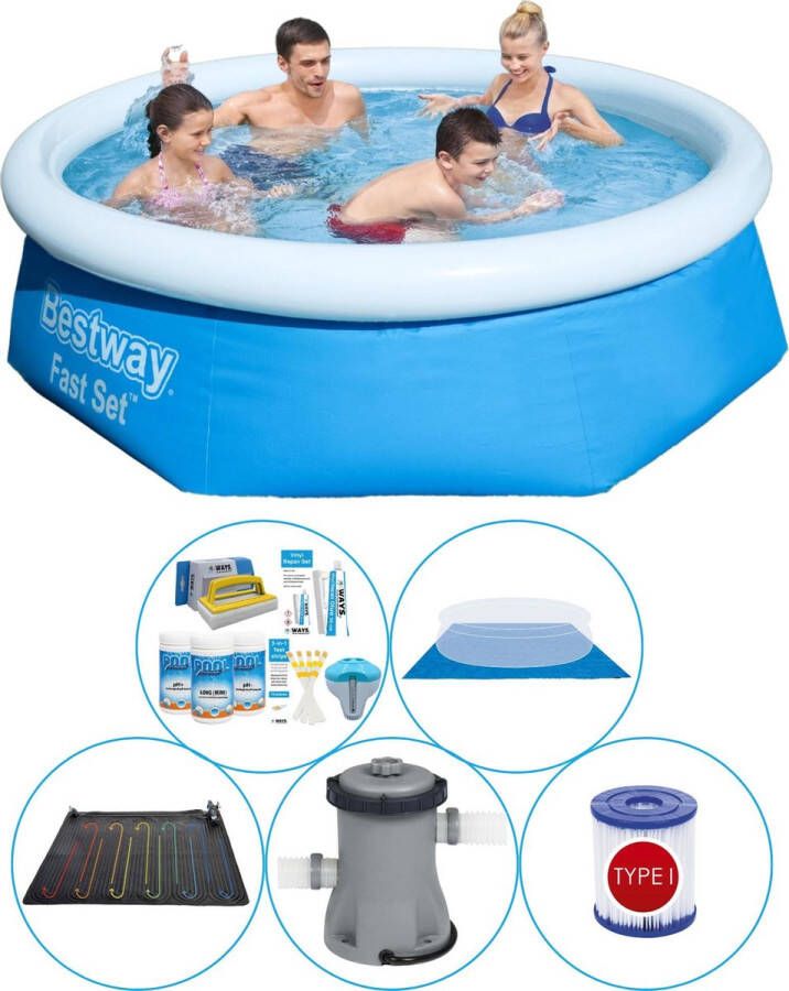 Bestway Fast Set Rond 244x66 Cm 6-delig Zwembad Combi Deal