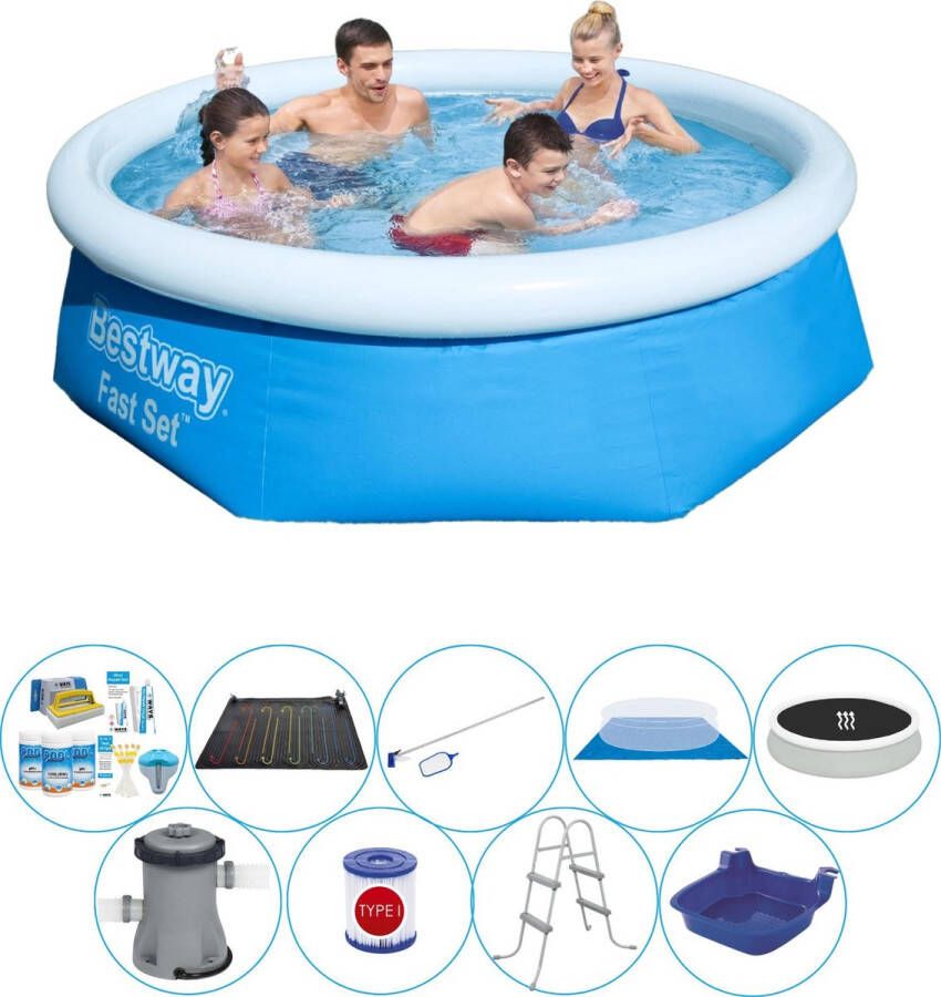 Bestway Fast Set Rond 244x66 Cm Deluxe Zwembad Pakket