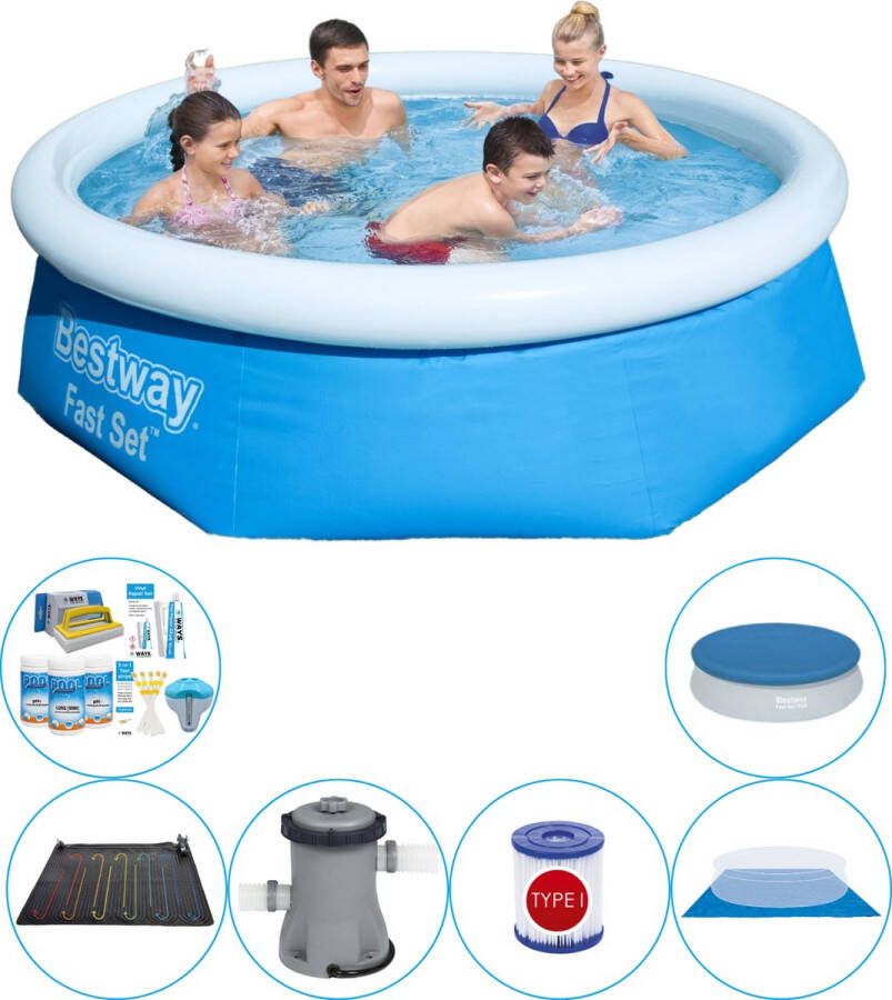 Bestway Fast Set Rond 244x66 Cm Zwembad Combi Deal