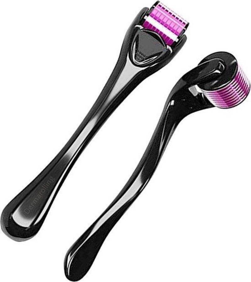 FastGoods Dermaroller 0.5mm Derma Roller met 540 Titanium Naalden Voor een egale huid