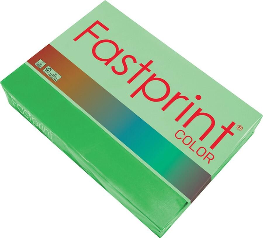 FastPrint Quantore Kopieerpapier A4 120gr grasgroen 250vel Pak a 250 vel 5 stuks