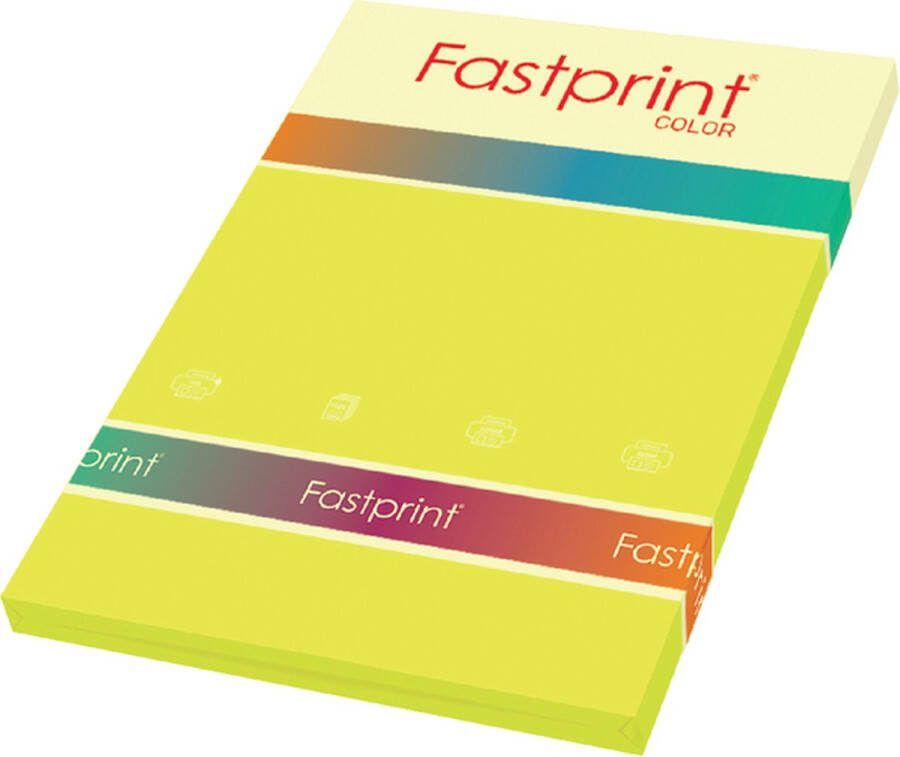 FastPrint Kopieerpapier -100 a4 120gr zwavelgeel Pak a 100 vel