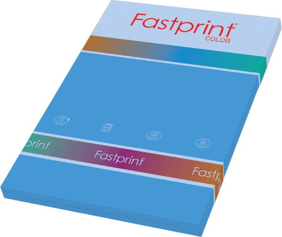 FastPrint Quantore Kopieerpapier A4 120gr diepblauw 100vel Pak a 100 vel 10 stuks