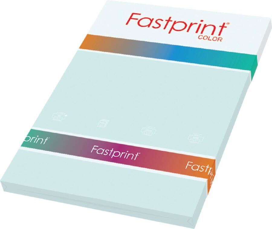 FastPrint Quantore Kopieerpapier A4 120gr lichtblauw 100vel Pak a 100 vel 10 stuks