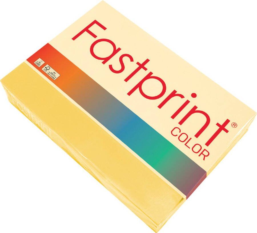 FastPrint Quantore Kopieerpapier A4 120gr diepgeel 250vel Pak a 250 vel 5 stuks