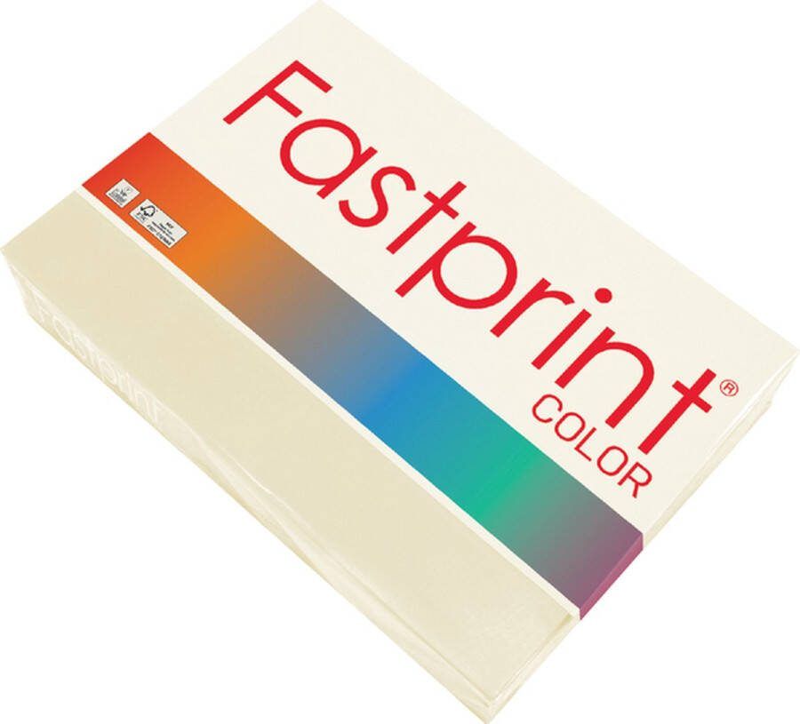 FastPrint Quantore Kopieerpapier A4 120gr roomwit 250vel Pak a 250 vel 5 stuks