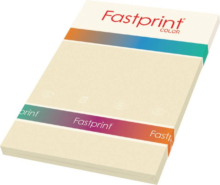FastPrint Quantore Kopieerpapier A4 160gr roomwit 50vel Pak a 50 vel 10 stuks