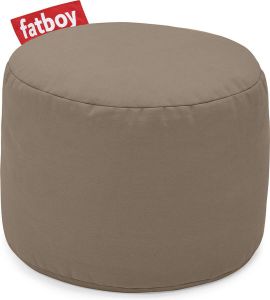 Fatboy Poef Rond Taupe 35h x ø 50 cm Afwasbaar Stonewashed