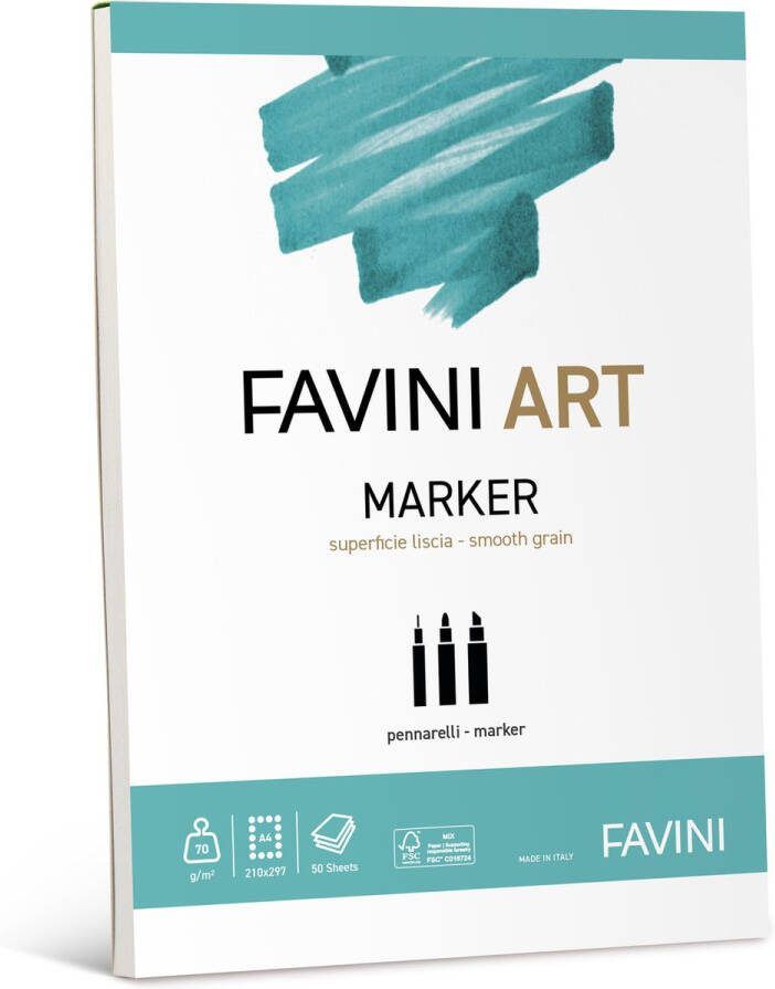Favini Art MARKER Pad stiften en markers glad 70 g m2 50 vel A4