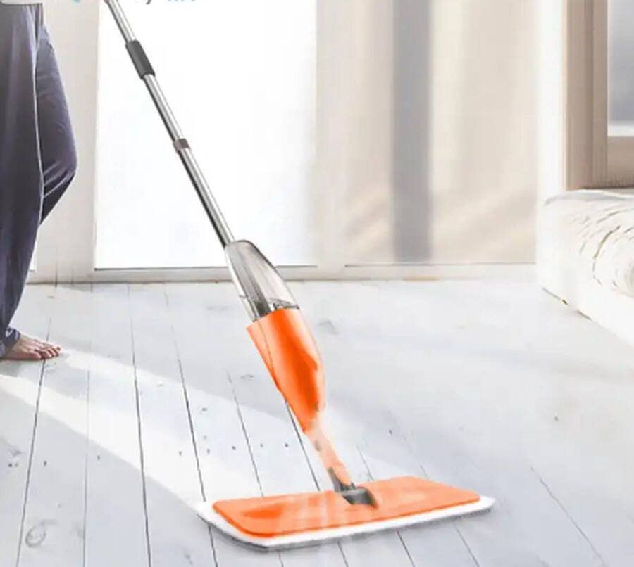 Favorim Houseware Premium Spray Mop Dweilsysteem Vloerwisser Inclusief Microvezel Reinigingspad Streeploos Sneldrogend
