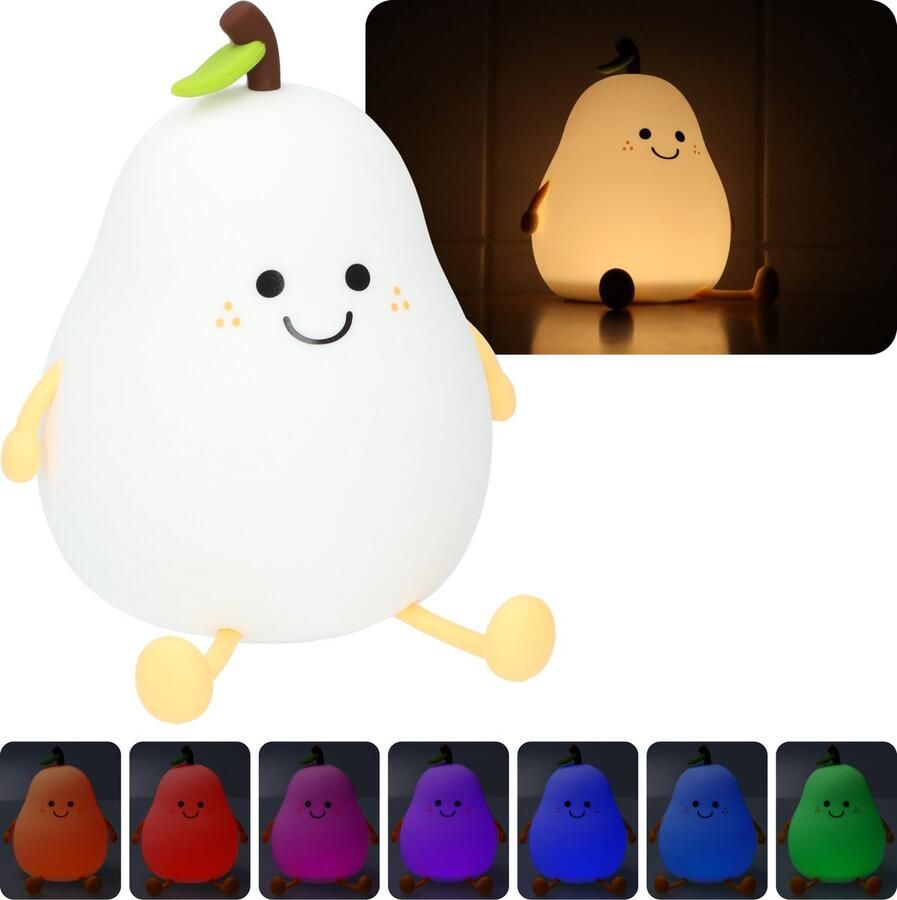 FB Pro Nachtlamp voor kinderen Nachtlampje baby Kinderverlichting Slaapkamer decoratie Verschillende kleuren en dimbaar! UBS-C oplaadbaar 1200 mAh