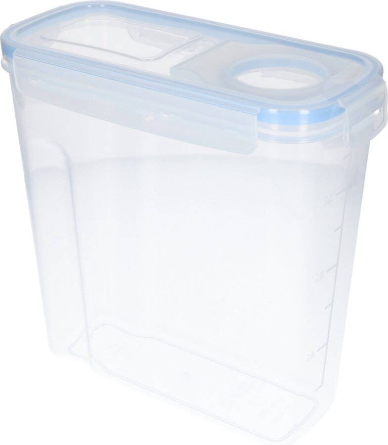 FB Pro Luchtdichte voorraadpotten Plastic voedsel opslag container Opslag container 2500ml Voorraadpotten met deksel Opbergpotten Plastic luchtdichte dispenser Voorraadbussen Voedselcontainer voor graan rijst bloem droogvoeding en meer!