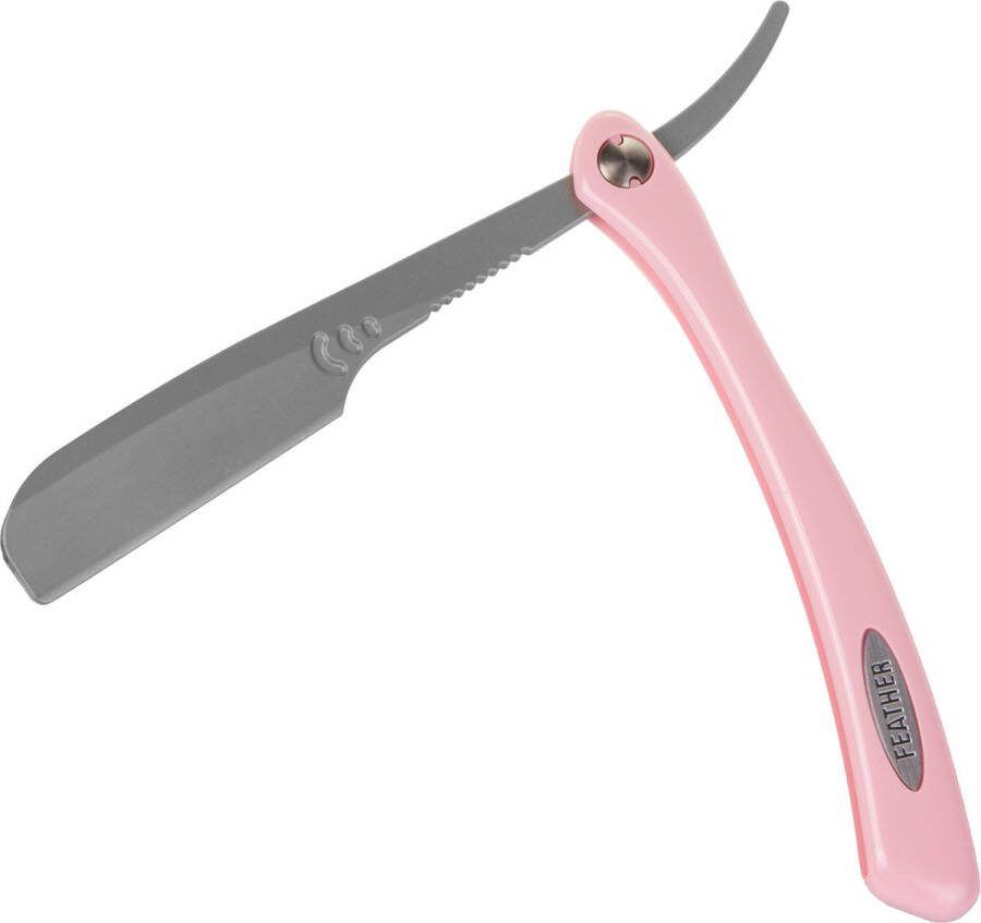 Feather Scheermes Roze handvat Professional Artist Club