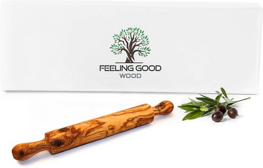 Feeling Good Wood Olijfhouten Deegroller 40 cm