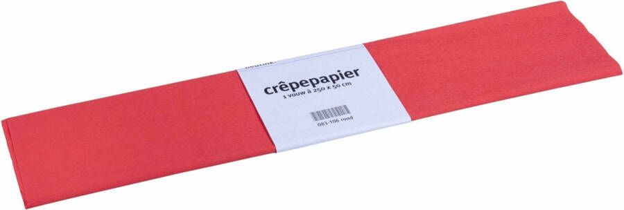 Feestwaren 9 x Crepe papier Rood pakket 250 x 50 cm Knutselen met papier Knutselspullen