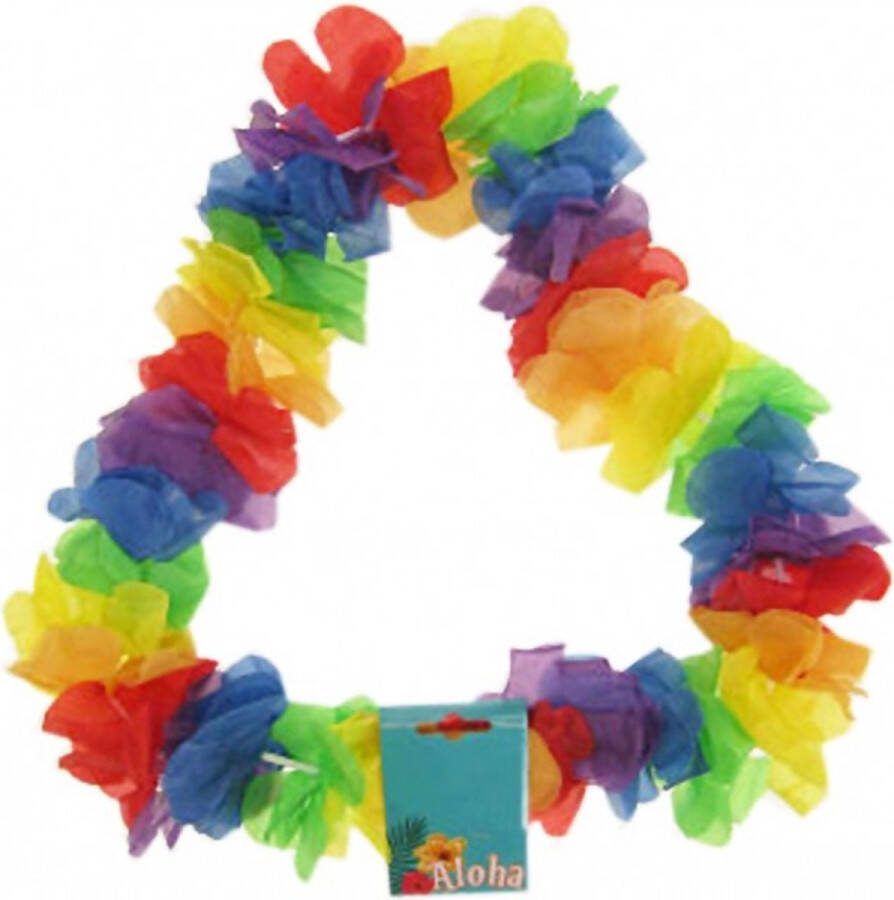 Feestwaren Hawaii Krans Slinger Bloemenslinger Bloemenkrans Toppers Hawaii Verkleedaccessoires Multi kleuren