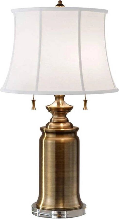 Feiss LED Tafellamp Stateroom 2X E27 Max 60W Bali Brass