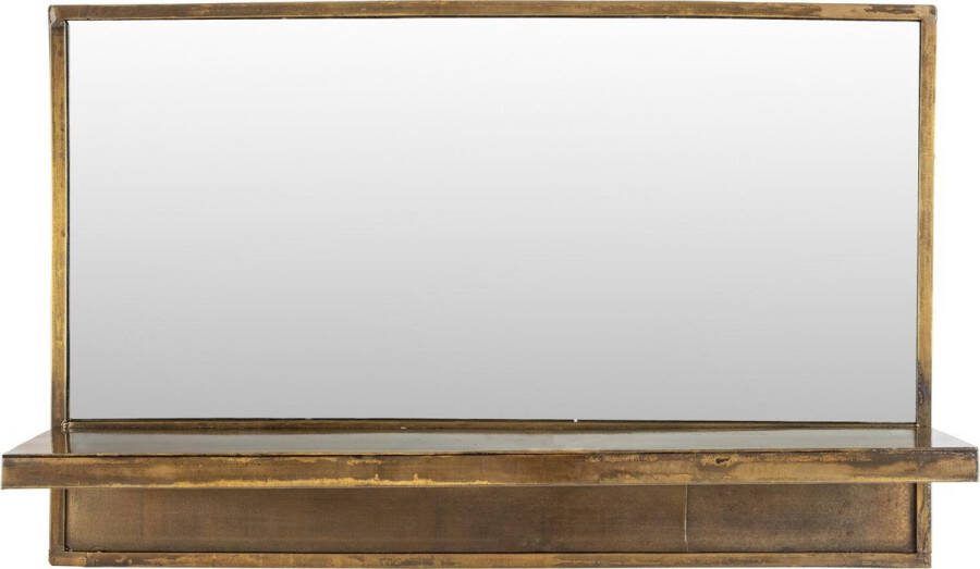 Housecraft Living Housecraft Feyza Spiegel Wandplank Wandspiegel Horizontaal Goud