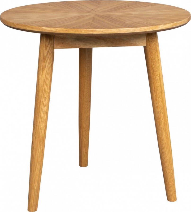 Housecraft Living Housecraft Fabio Bijzettafel Rond Hout 50x50 cm Naturel