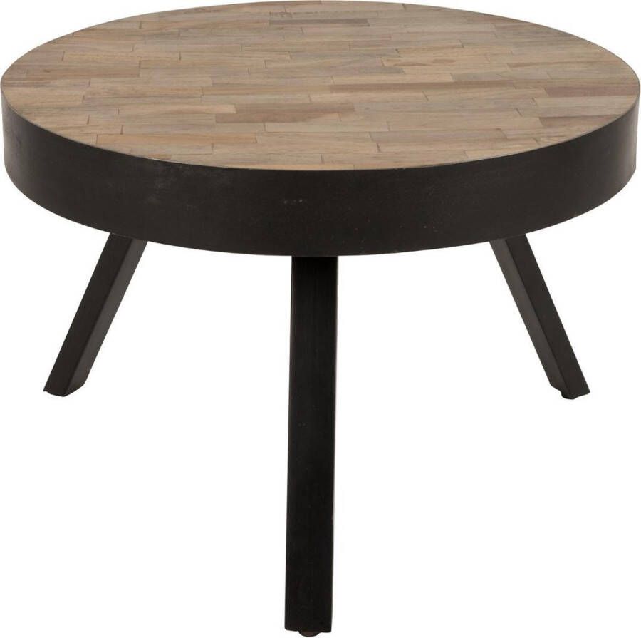 Housecraft Living Housecraft Suri Salontafel Rond Hout Teak 58 cm Bruin