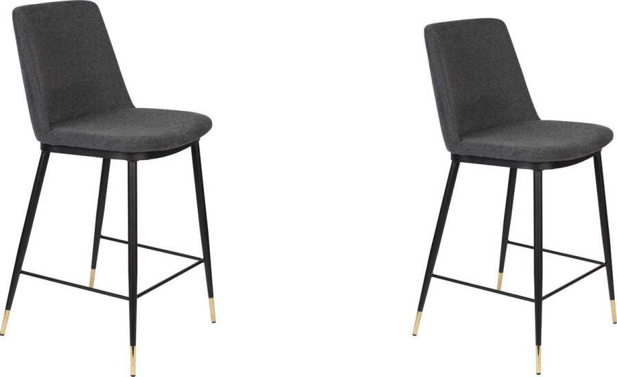 White Label Living | White Label Living | Barstoel Lionel Dark Grey | Zitmeubels eetkamer | Barstoel | Zitmeubels eetkamer | Barstoel