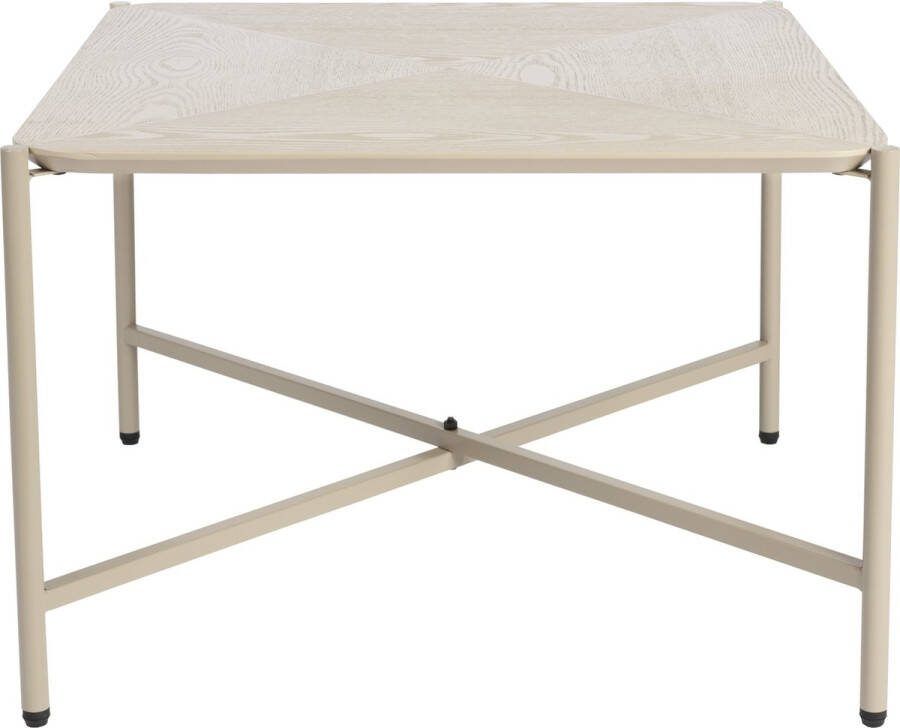 Housecraft Living Housecraft Marcio Salontafel Vierkant Hout Metaal 40x40 cm Beige