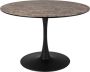 Housecraft Living Housecraft Maru Eettafel Marmerlook Rond 110 cm Bruin - Thumbnail 1