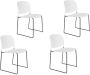 Housecraft Living Housecraft Stacks Eetkamerstoelen Wit Set van 4 - Thumbnail 1