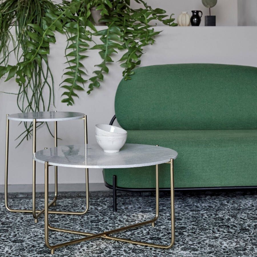 White Label Living | White Label Living | Salontafel Timpa Marble White | Woonkamertafels | Salontafel | Woonkamertafels | Salontafel