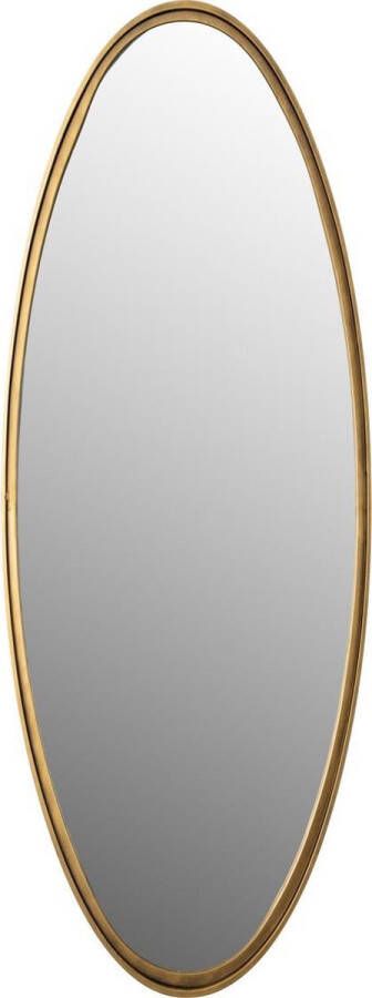 ZILT Ovale Spiegel 'Larrys' 160 x 60cm kleur Antique Brass